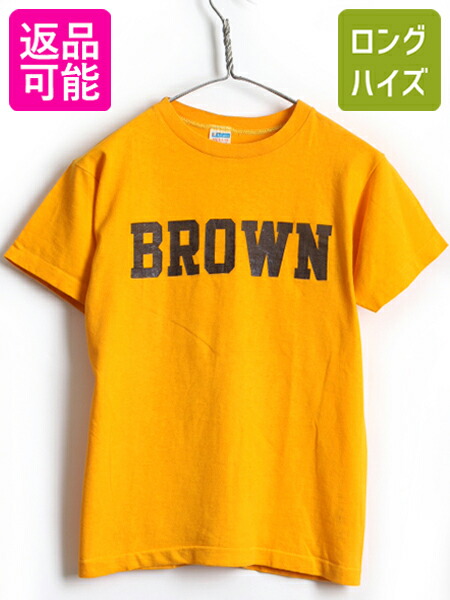 高速配送 5 24h限定 ポイント5倍 70 S Usa製 ビンテージ チャンピオン Champion カレッジ プリント 半袖 Tシャツ メンズ レディース 小さめ M 古着 70年代 バータグ Us古着 中古 アメリカ製 半袖tシャツ プリントt プリントtシャツ クルーネック