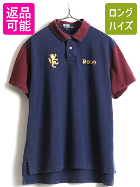 楽天市場】大きいサイズ XL  POLO ポロ ラルフローレン 2トーン 切替 鹿の子 半袖 ポロシャツ ( 男性 メンズ ) 古着 半袖シャツ  カスタムフィット| US古着 中古 ラルフ RALPH LAUREN カジュアルシャツ 半袖ポロシャツ 鹿の子ポロシャツ CUSTOM FIT  ネイビー エンジ バイ ...