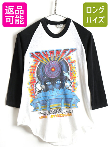 80 S ビンテージ Usa製 Journey 旅 Frontiers 83年歳 世界巡遊 ベースボール Tセーター メンズ レディース M 古着 灰殻 犯罪者 中古 亜米利加製 80年身代り バンt 周波数帯域t ロックミュージックt バンドtシャツ ベースボールtシャツ ラグランtシャツ 七min衣袂 黒ん坊