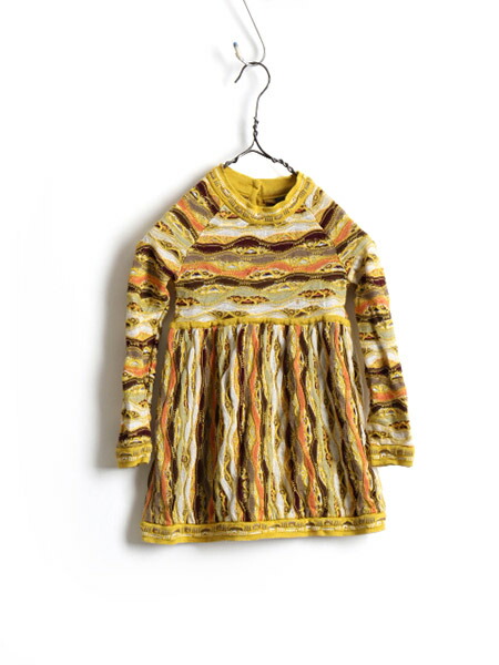 ガールズ 90 100cm オーストラリア連邦製 クージー Coogi 3d 立体編み 長袖 綿 編物 壱平穏さ 4t 古着 ニットワンピース 嬢さん Us古着 中古 男の人 ニットワンピース 長袖ニット 長袖シャツ コットン ニットワンピ ワンピ 交ぜ合せる色彩 作業班ネック アメカジ Cannes