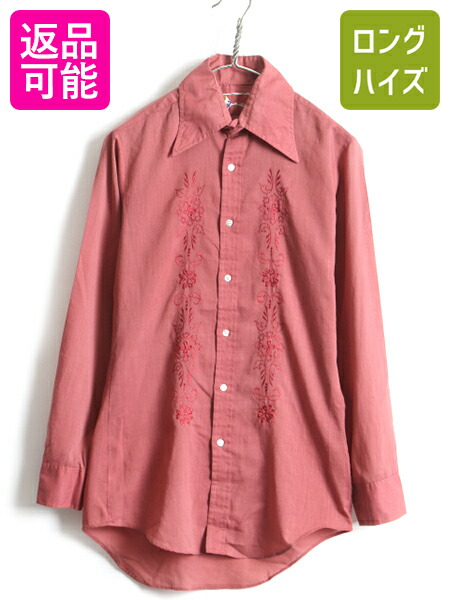 楽天市場】80s ヴィンテージ KARMAN 薔薇 刺繍 長袖 ウエスタン シャツ