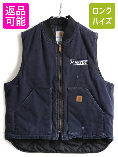 carhartt ダックベスト ネイビー V02MDT 紺