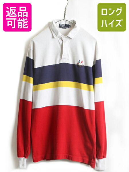 Polo by Ralph Lauren 常田着用 長袖 ラガーシャツ M King Gnu 常田大希着類似】 90s POLO SPORT RALPH LAUREN ポロ