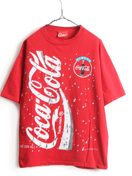 90s USA製 大きいサイズ XL ■ コカコーラ ALWAYS プリント 半袖 Tシャツ ( メンズ レディース ) 古着 90年代 Coca Cola 半袖Tシャツ 企業| 中古 90's アメリカ製 ロゴT ロゴTシャツ プリントT プリントTシャツ クルーネック シン
                  