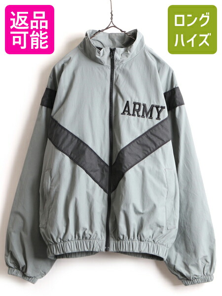 半額】 ARMY 古着 軍物 00年代 00s アーミー 灰 01年製 MEDIUM ミリタリー ミリタリージャケット 00's IPFU SHORT   フルジップ ブルゾン オールド ナイロン 中古 ジャケット US リ ジャンパー USARMY ライナー付き 米軍実物 トレーニング コート・ ジャケット