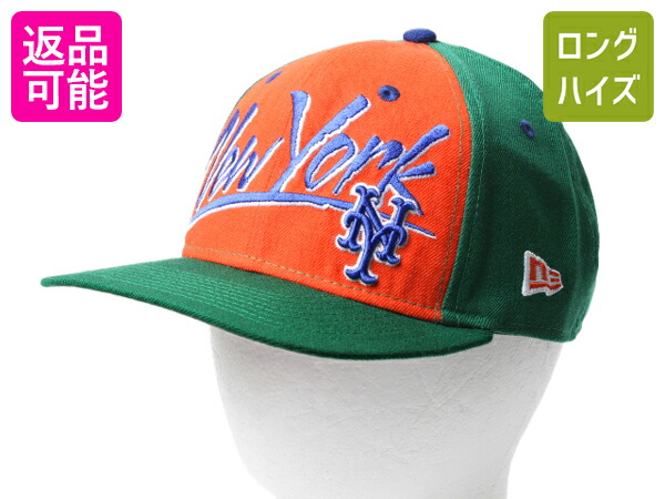 美品/90s/LOGO7/キャップ/メッツ/ニューヨーク/野球/ヴィンテージ VINTAGE New York Mets Hat Cap Fitted Mens 7 1/8 Black Orange
