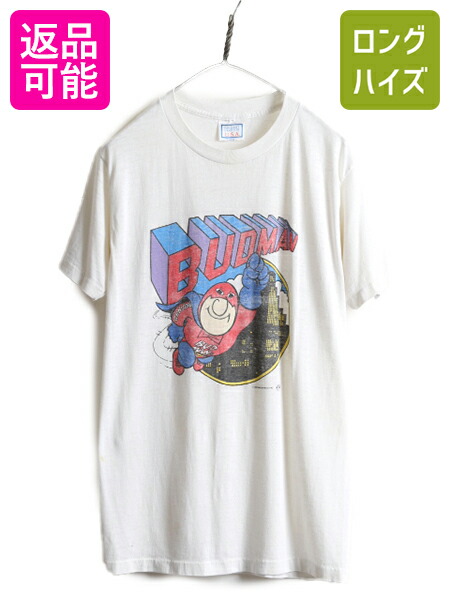 楽天市場】80s USA製 □ バドワイザー プリント 半袖 リンガー Tシャツ
