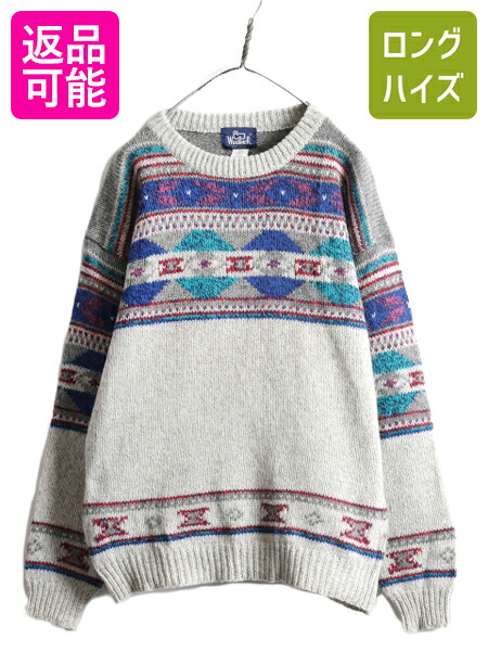 90s ウールリッチ ウールニット メランジ リブライン 楽天市場】90s USA製 ウールリッチ ニット セーター メンズ L