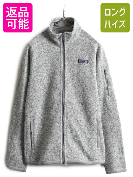 パタゴニア ベターセーター ジャケット レディース M 古着 17年製 フリース セーター ブルゾン フルジップ アウトドア シンプル 杢 グレー main image 0