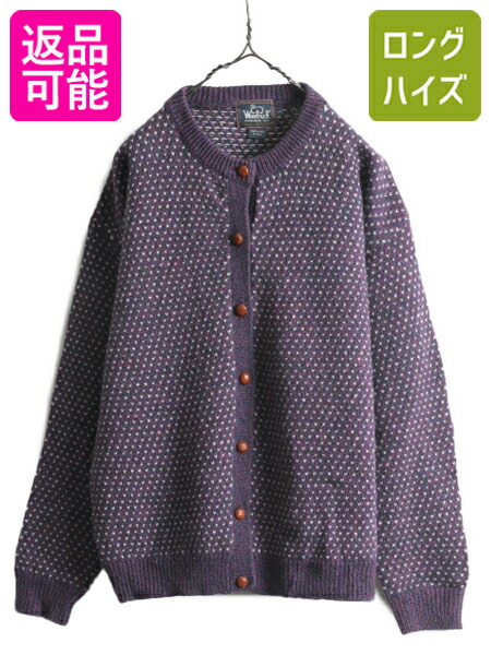 【Woolrich ウールリッチ】ネイティブボーダー　ニットカーディガン　ウール 楽天市場】90s ウールリッチ ニット カーディガン レディース M