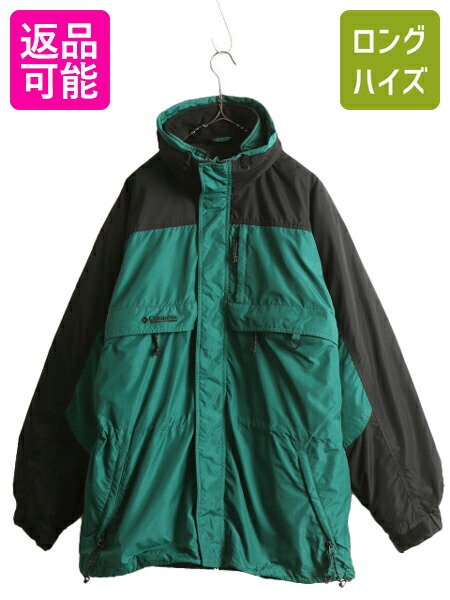 【7/22 400円OFFクーポン&times;ポイント5倍】 00s コロンビア ナイロン マウンテン ジャケット メンズ L 古着 00年代 Colombia GIZZMO フルジップ インターチェンジ 中綿ジャケット付き| 中古 00's オールド ギズモ 重ね着 ハイネック マウンテンパーカー マンパ ハーフ コート｜古着ヴィンテージショップLong his