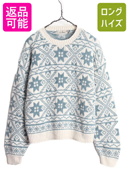 楽天市場】80s エルエルビーン ノルディック 絵柄 ウール ニット