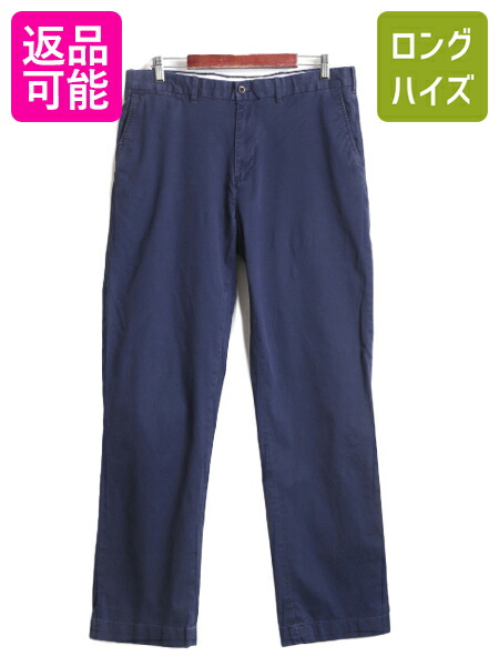 【4/12 24h限定777円OFFクーポン!】 ポロ ゴルフ ラルフローレン コットン チノ パンツ メンズ 34 34 / POLO GOLF ストレート ノータック スラックス アーミー タイプ チノパン| 古着 中古 RALPH LAUREN ラルフ チノパンツ ストレッチ タックなし 5ポケット ミリタリー ボト 6,142円