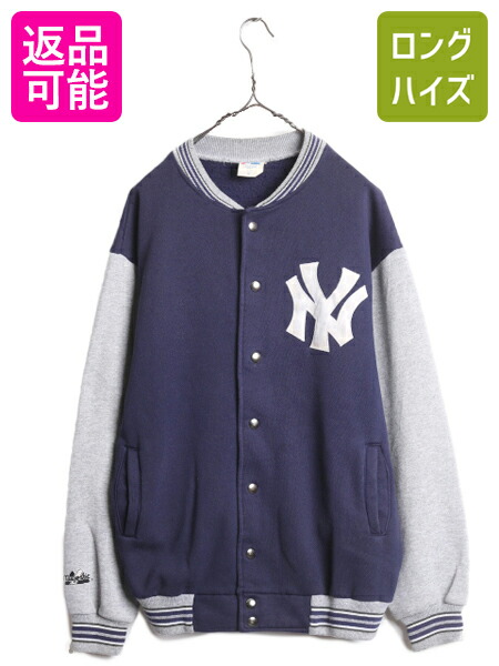 MLB【 USA製】90sニューヨークヤンキース バイカラースウェットスタジャン MLB【 USA製】90sニューヨークヤンキース バイカラースウェット