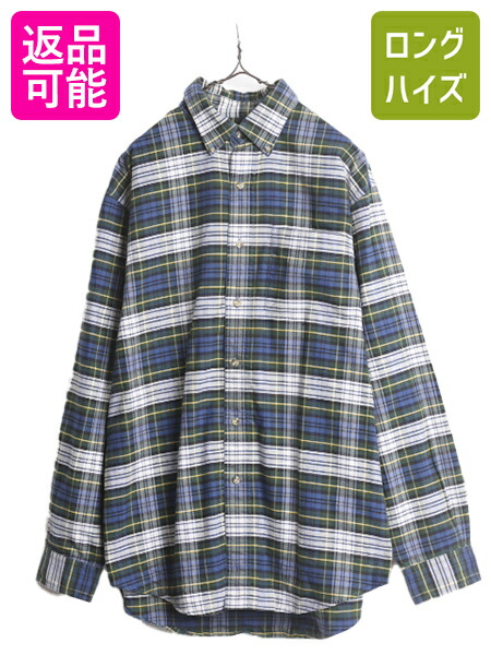 楽天市場】90s USA製 □ LLBEAN ストライプ 長袖 ボタンダウン シャツ
