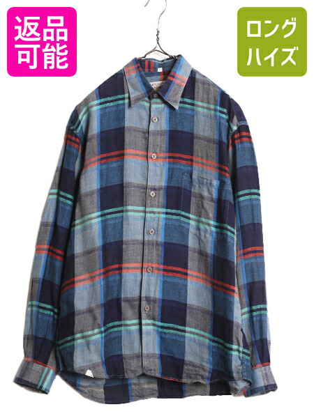 上質ヴィンテージ　ロングシャツブラウス　幾何学総柄シルク100% デッドストック シルク100% スカーフ柄 総柄 長袖 シャツ ブラウス トップス
