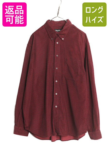 80sヴィンテージEddie Bauer バッファローチェック古着ウールCPO 80
