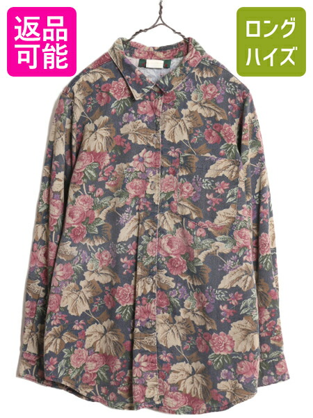 楽天市場】90s 旧タグ □ OLD GAP 総柄 細畝 コーデュロイ 長袖