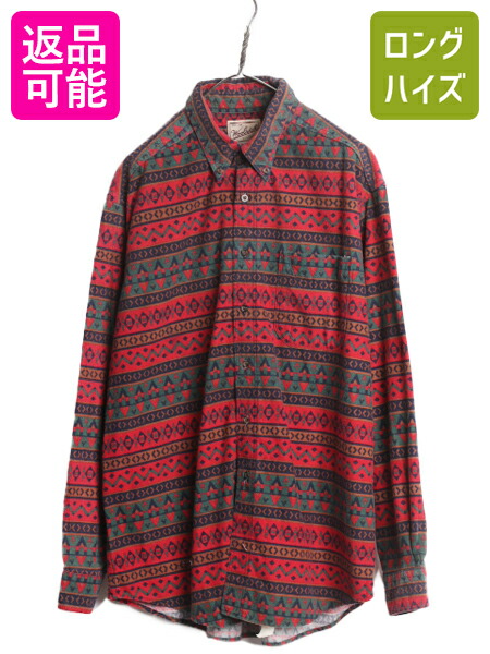 Wool rich ウールリッチ　ビンテージ　90s アロハシャツ　メンズXL WOOLRICH - 90s ウールリッチ 総柄 半袖 シャツ メンズ XL 90