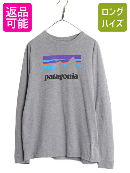 最終決算 楽天市場】19年製 Tシャツ 長袖 プリント 両面 パタゴニア Tシャツ(長袖+七分)
