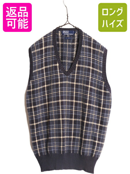 楽天市場】90s □ ポロ ラルフローレン コットン ニット ベスト
