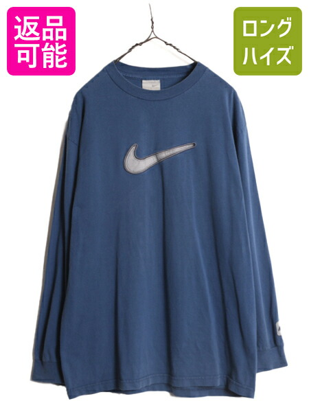 00s nike スウォッシュ　Tシャツ　cityboy オールドナイキ 00s NIKE ナイキ ゲームTシャツ スウォッシュロゴ グレー XXL