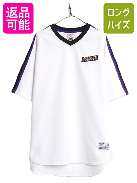 【4/12 24h限定777円OFFクーポン!】 MLB オフィシャル TRUE FAN ダイヤモンドバックス 半袖 ベースボール シャツ メンズ XL / 古着 ゲームシャツ ユニフォーム 半袖シャツ 野球| 中古 トゥルーファン 大きいサイズ プルオーバー ユニホーム ベースボールシャツ 大リーグ ゲ