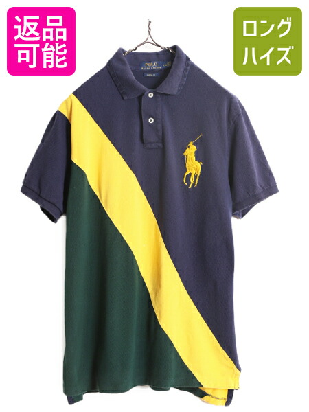 楽天市場】90s ポロ ラルフローレン ボーダー 半袖 ラガー シャツ