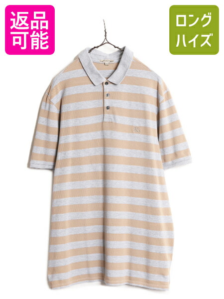 バーバリーロンドンポロシャツ 楽天市場】イギリス製 □ バーバリー ロンドン 鹿の子 長袖 ポロシャツ