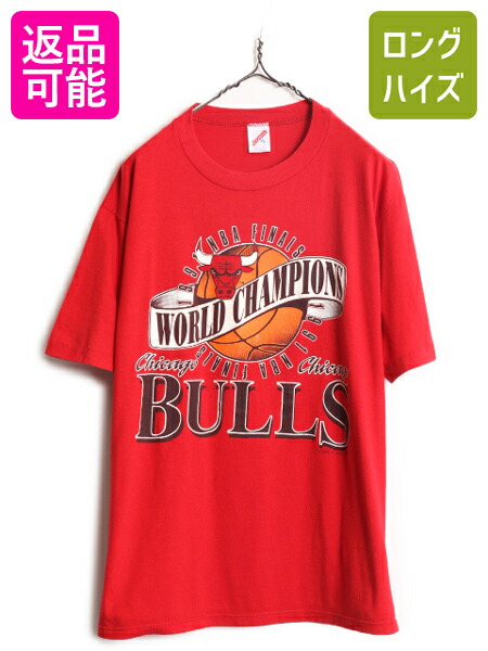 【90年代・超希少★新品タグ付】NBA バスケ　サンズ✖️ブルズ　シャツ　ウエア 90s USA製 NBA オフィシャル ブルズ プリント Tシャツ メンズ L