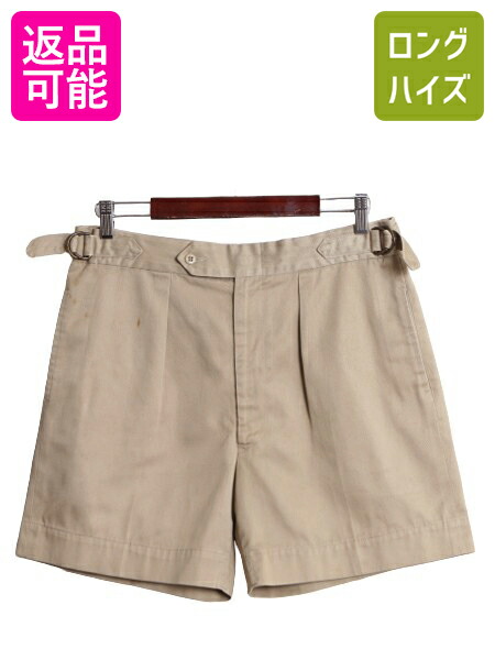 【4/20 48h777円OFFクーポン×P4倍】 80s ★ エルエルビーン グルカ タイプ ショートパンツ メンズ 34 / 古着 80年代 ヴィンテージ LLBEAN アウトドア サファリ ショーツ 短パン| 中古 80's ビンテージ LLビーン 半パン ハーフパンツ 1タック タック入り ショート パンツ グ