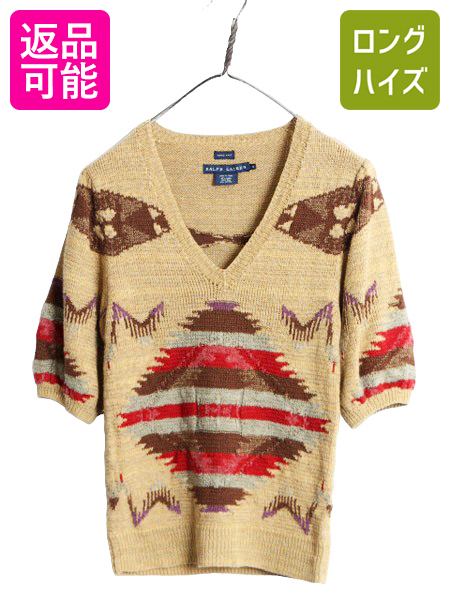 【新品未使用タグ付き】ラルフローレン ブラック 半袖コットンニット M POLO RALPH LAUREN（ポロ・ラルフローレン） ポロ ラルフローレン