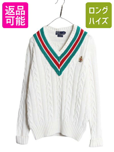 楽天市場】90s 手編み ポロ ラルフローレン ウール チルデン ハンド