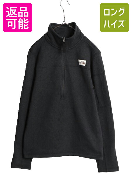 【7/30 24h限定777円OFFクーポン!】 US企画 ノースフェイス ゴードン ライオンズ ハーフジップ フリース ジャケット メンズ S 古着 The North Face アウトドア プルオーバー 黒| 中古 日本未発売 ブラック フリースジャケット ニット セーター ブルゾン ジャンパー ジップネ｜古着ヴィンテージショップLong his