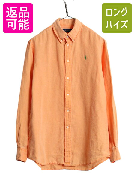 00s Ralph Lauren ラルフローレン リネンシャツ レアカラー 00s Ralph Lauren ラルフローレン リネンシャツ レアカラー