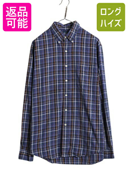 古着 90s ポロ ラルフローレン 刺繍 チェック柄 シャツ レインボーカラー p-spd08y24n12z5994.jpg