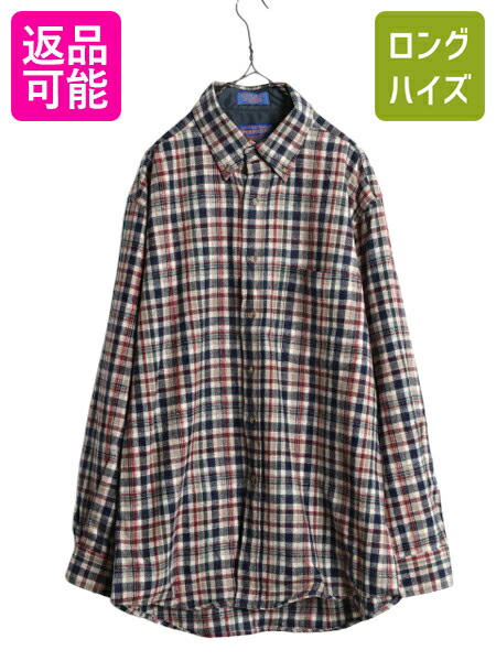 大人気‼︎ 90's PENDOLTON ペンドルトン オンブレシャツ アメカジ PENDLETON 90s オンブレチェック ウールシャツ USA製 ペン