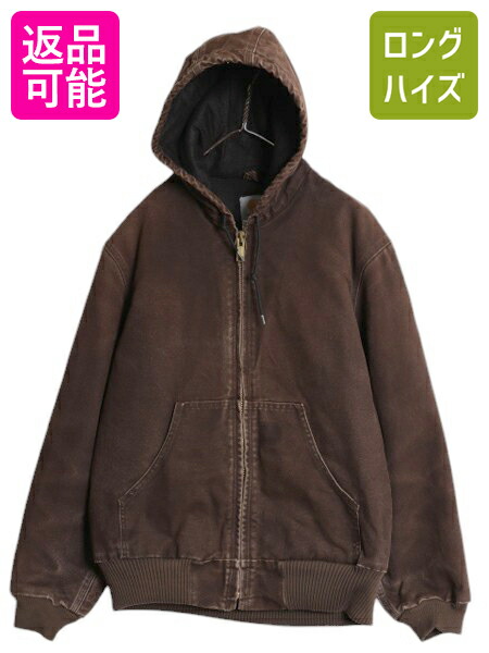 楽天市場】US企画 カーハート アクティブ ジャケット メンズ S / 古着 CARHARTT ダック パーカー 中綿 キルティング ライナー ワーク  フルジップ 企業| 中古 日本未発売 企業物 ジャンパー ワークジャケット アクティブジャケット フード ジップパーカー ジップアップ ...