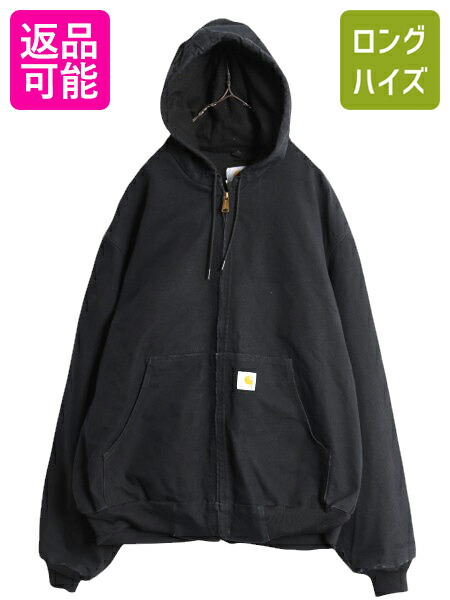 楽天市場】US企画 カーハート アクティブ ジャケット メンズ XL / CARHARTT ダック パーカー 中綿 キルティング ライナー ワーク  フルジップ ネイビー| 古着 中古 日本未発売 大きいサイズ ブルゾン ジャンパー ワークジャケット アクティブジャケット フード ジップ ...