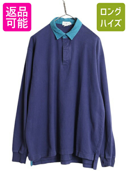 楽天市場】90s J CREW 長袖 ラガー シャツ メンズ L 古着 90年代