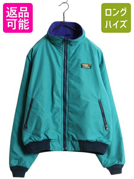 LLBEAN エルエルビーン 80s ナイロン ウォームアップ ジャケット ビッグサイズ 80年代 USA製 山ロゴ カタディンロゴ L.L.Bean