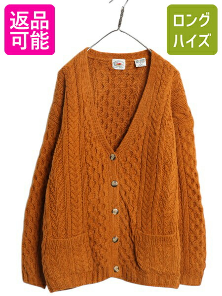 アイルランド製 aran crafts フィッシャーマン メリノ ウール ニット カーディガン レディース M / 古着 ケーブル セーター アラン 前開き 楽天市場】アイルランド製 □ aran crafts フィッシャーマン