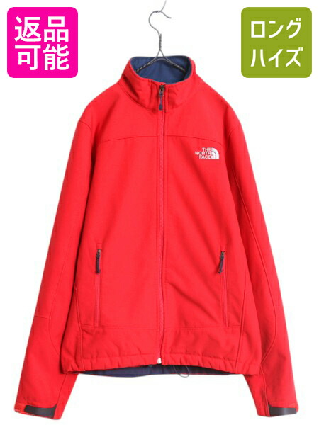 【7/24 400円OFFクーポン×ポイント5倍】 US企画 ノースフェイス APEX ソフトシェル ジャケット メンズ S 古着 ブルゾン ジャンパー フルジップ ハイネック 裏 フリース ストレッチ| 中古 日本未発売 The North Face アウトドア スムース エイペックス ジップアップ ワンポ|古着ヴィンテージショップLong his