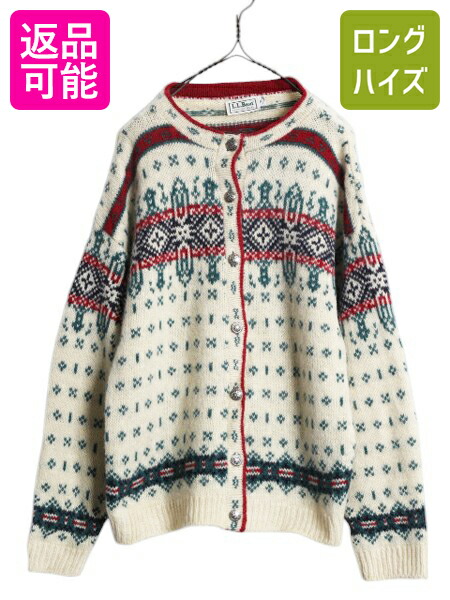 楽天市場】80s USA製 エルエルビーン ノルディック ウール ニット