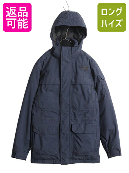 【4/8 最大半額セール×ポイント5倍】 ノースフェイス マクマード ダウン パーカー ジャケット メンズ XS 古着 The North face 550フィル ナイロン DryVent ブルゾン フルジップ| 中古 アウトドア ダウンジャケット ナイロンジャケット ジャンパー ハイネック フード ジッ