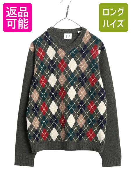 楽天市場】手編み 80s OLD GAP 総柄 ウール ハンド ニット デザイン