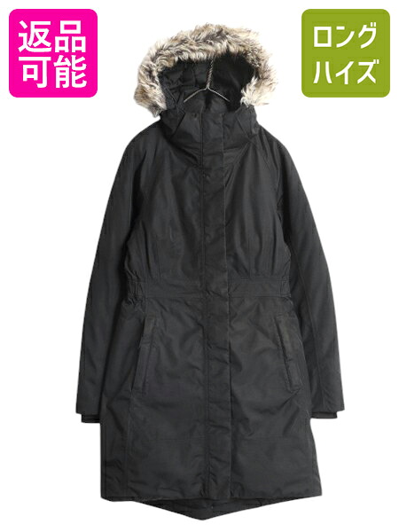 【7/22 400円OFFクーポン×ポイント5倍】 US企画 ノースフェイス アークティック ダウン パーカー レディース S / The North Face DryVent 550フィル ロング コート ジャケット 黒| 古着 中古 日本未発売 ブラック フェイク ファー付き ダウンコート ダウンジャケット ロン|古着ヴィンテージショップLong his