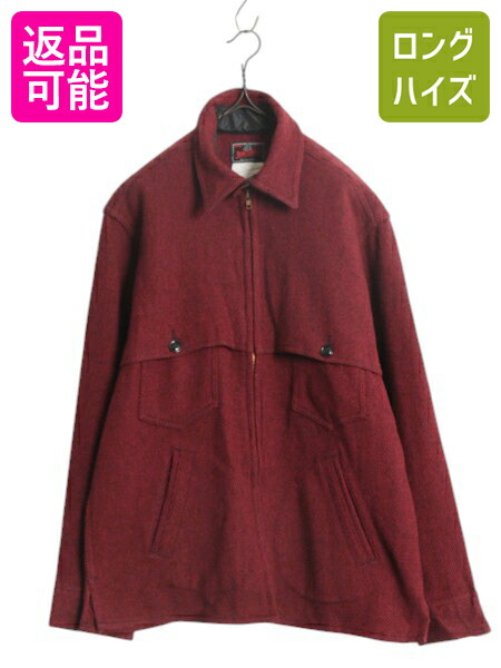 美品 80s FILSONダブルマッキーノウール クルーザージャケット レッドM FILSON（フィルソン）MACKINAW WOOL CRUISER（マッキーノウール