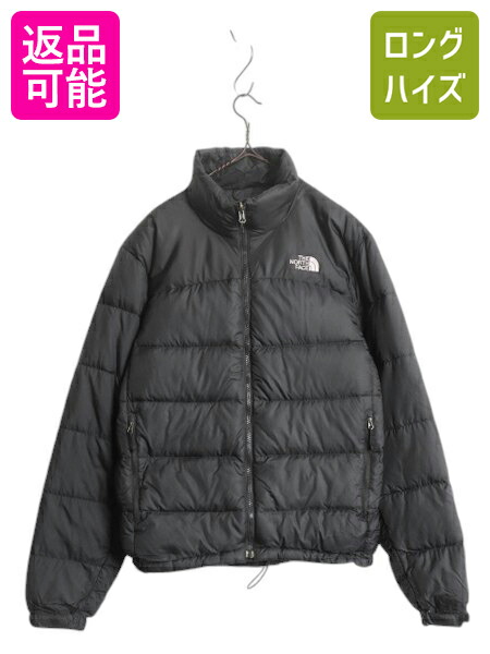 【4/8 最大半額セール×ポイント5倍】 ノースフェイス ヌプシ ダウン ジャケット メンズ S / The North face NUPTSE アウトドア 700フィル ナイロン ハイネック ブルゾン 防寒 黒| 古着 中古 ブラック ダウンジャケット ナイロンジャケット ヌプシジャケット パッカブル ジ