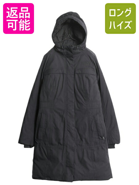 【4/7 最大半額セール×ポイント5倍】 US企画 ノースフェイス アークティック ダウン パーカー レディース S / The North Face アウトドア ジャケット HYVENT ロング コート 黒| 中古 日本未発売 ブラック ハイベント ダウンコート ダウンジャケット ロングコート ブルゾン